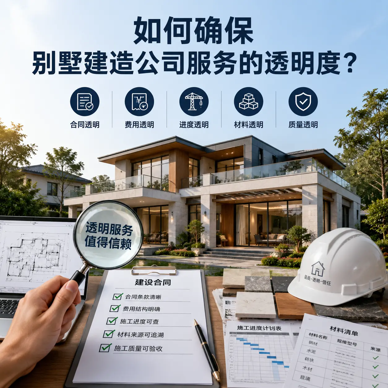 在 都匀 如何确保别墅建造公司服务的透明度？