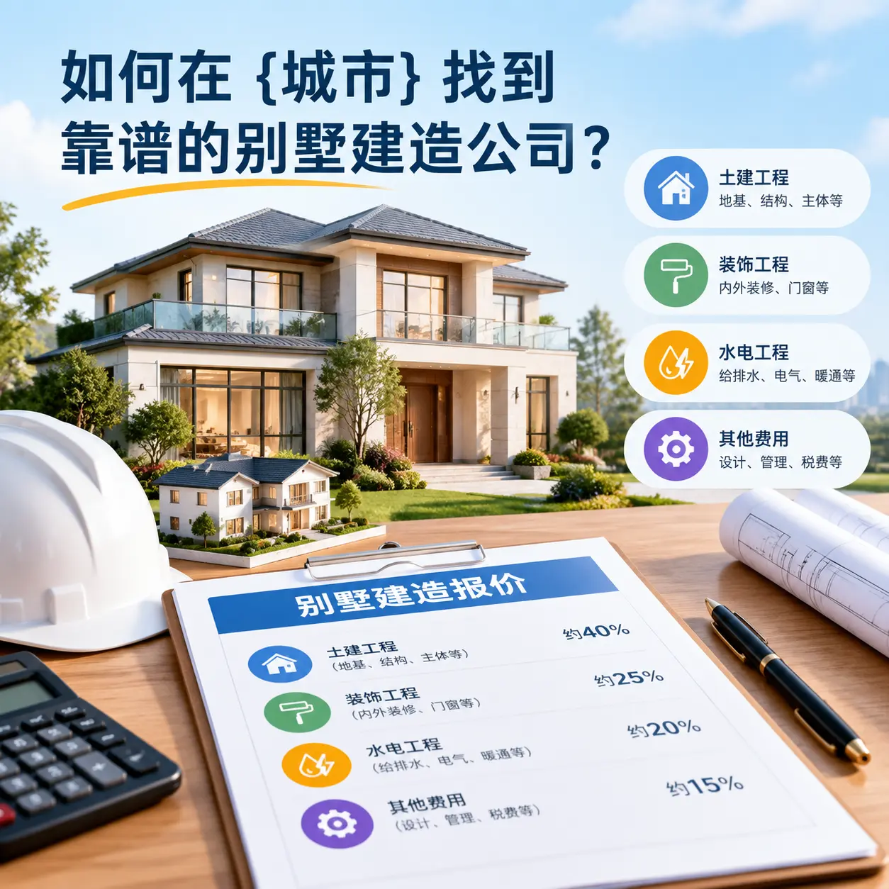 如何在 都匀 找到靠谱的别墅建造公司？